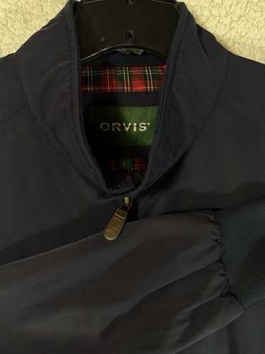 Orvis jacket mens large - l, navy