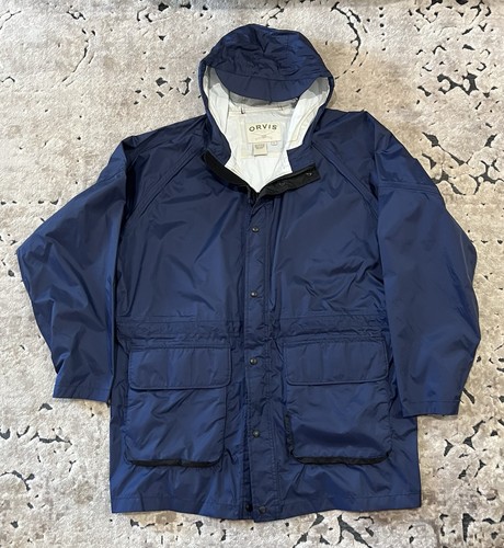 Orvis men blue hooded rain - men’s,