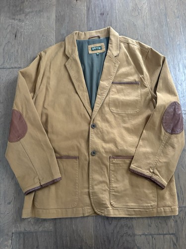Orvis tan canvas blazer - tan, with