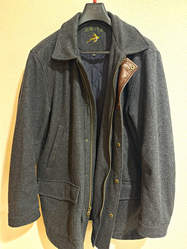 Orvis men gray wool - men's, xl