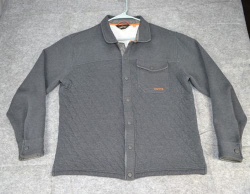Orvis quilted mens jacket - jacket, snap